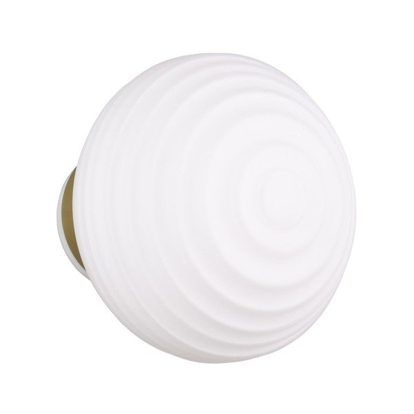 Bílé skleněné LED nástěnné svítidlo na USB ø 15,5 cm Earl – Reality