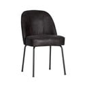 Černé kožené jídelní židle v sadě 2 ks Vogue – WOOOD