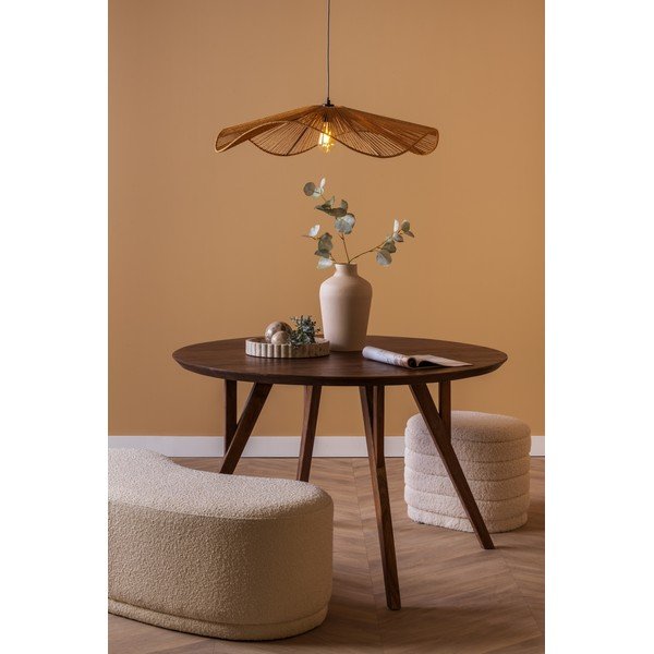 Závěsné svítidlo ve zlaté barvě se stínidlem z papírového výpletu ø 62 cm  Sombra  – Leitmotiv-image-1