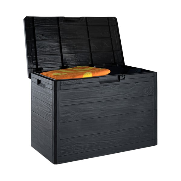 Antracitový zahradní úložný box Woodys – Toomax-image-2