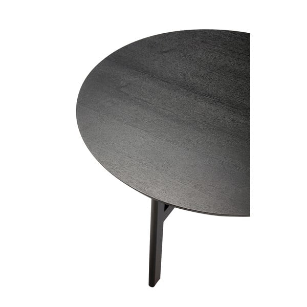Černý kulatý konferenční stolek ø 80 cm Fjord – Hübsch-image-3