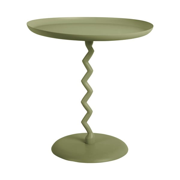 Kovový kulatý odkládací stolek ø 40 cm Zig Zag – Leitmotiv