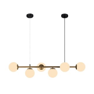 Závěsné svítidlo ve zlaté barvě Squid Lighting Owl, výška 120 cm