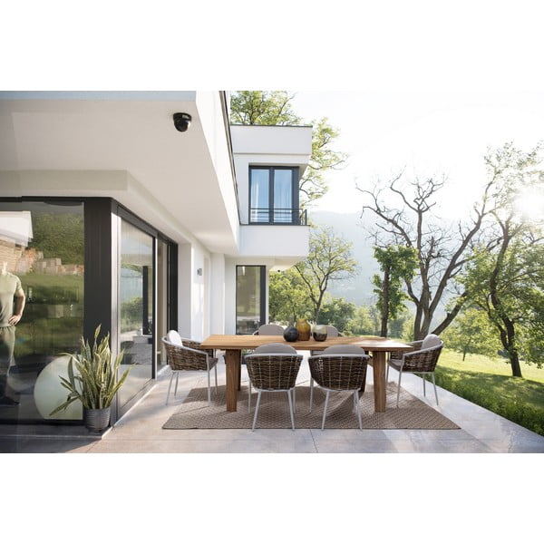 Bílá kovová zahradní židle Maribela   – Bizzotto-image-2