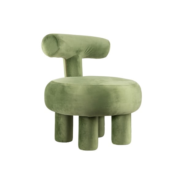 Světle zelené sametové křeslo Abrazo – Leitmotiv