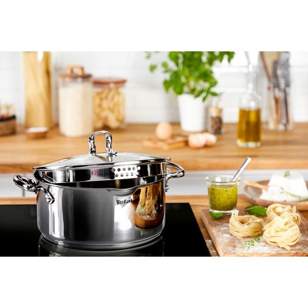 Nerezový hrnec s pokličkou na indukci 5 l Duetto+ – Tefal-image-2