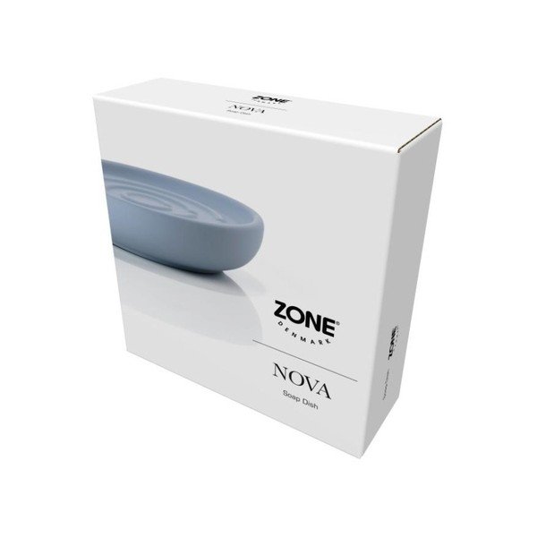 Modrá porcelánová koupelnová miska na mýdlo Zone Blue Fog-image-1