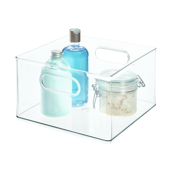 Transparentní úložný box iDesign The Home Edit, 25,4 x 25,3 cm-image-3