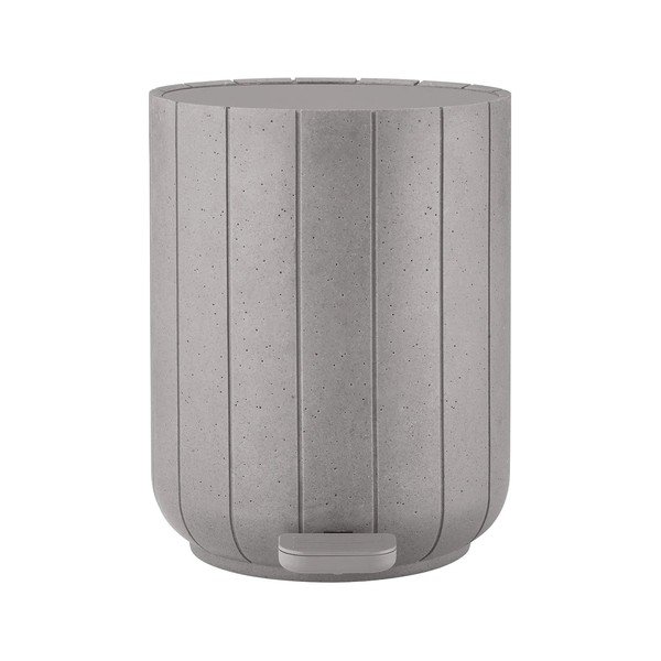 Světle šedý nášlapný odpadkový koš z polyresinu 3 l Kua – Blomus