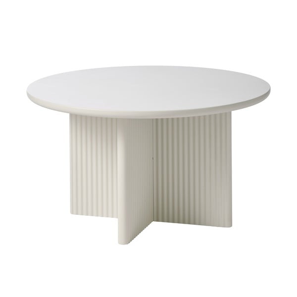 Světle šedý kulatý konferenční stolek ø 80 cm Palma – Unique Furniture-image-1