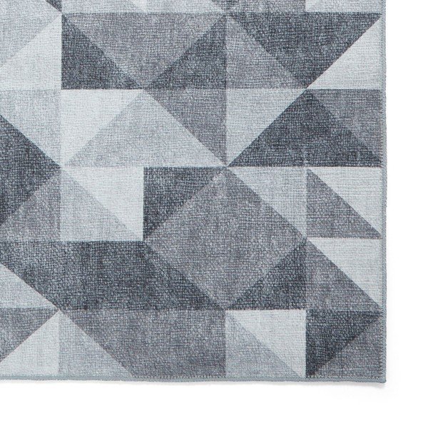 Šedý pratelný běhoun 76x230 cm Coral Grey – Think Rugs-image-4