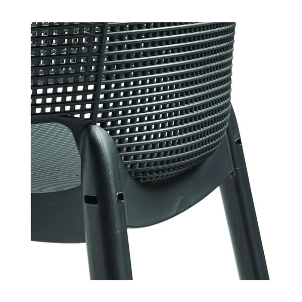Tmavě šedá plastová zahradní židle Elisa – Keter-image-1