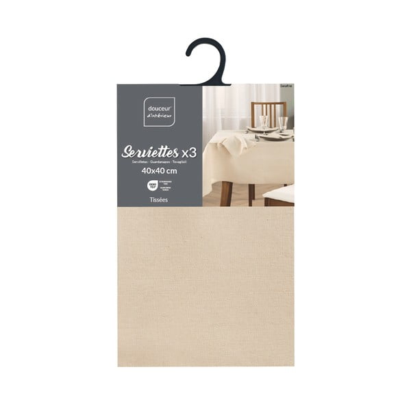 Ubrousky v sadě 3 ks 40x40 cm Serafine – douceur d'intérieur-image-4