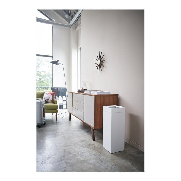 Bílý kovový odpadkový koš 27 l Tall – YAMAZAKI-image-1