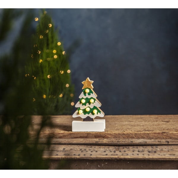 Bílo-zelená světelná dekorace s vánočním motivem Freddy – Star Trading-image-2