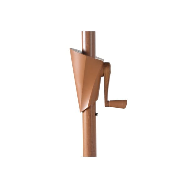 Béžový slunečník ø 300 cm Wood – Rojaplast-image-4