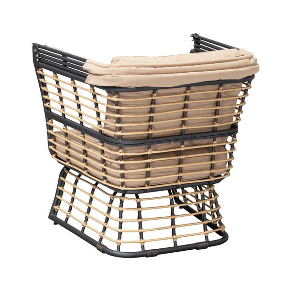 Béžové kovové zahradní křeslo Paros – Garden Pleasure-image-2