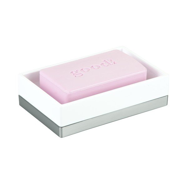 Bílá mýdlenka iDesign Clarity, 13 x 8 cm-image-2