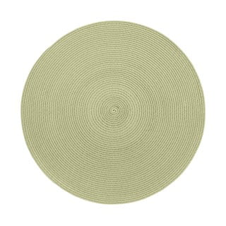 Béžovo-zelené kulaté prostírání Zic Zac Round Chambray, ø 38 cm