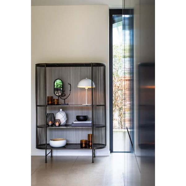 Černá kovová vysoká komoda 119x161 cm Yinthe - Light & Living-image-1