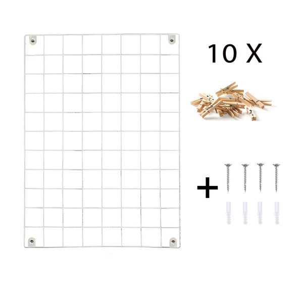 Bílá kovová nástěnka Reminder, 50 x 70 cm-image-3