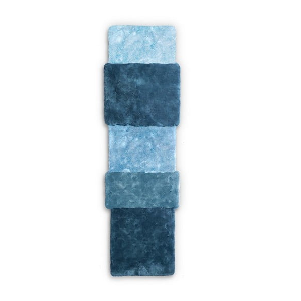 Modrý běhoun EMKO Over Stripe, 71 x 260 cm
