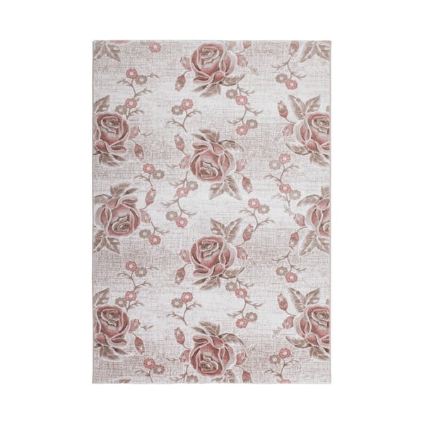 Růžový koberec Kayoom Lace, 80 x 300 cm