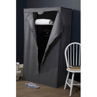 Šedá látková šatní skříň 90x160 cm Dara – Premier Housewares