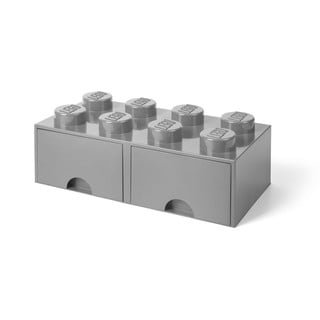 Šedý úložný box se dvěma šuplíky LEGO®