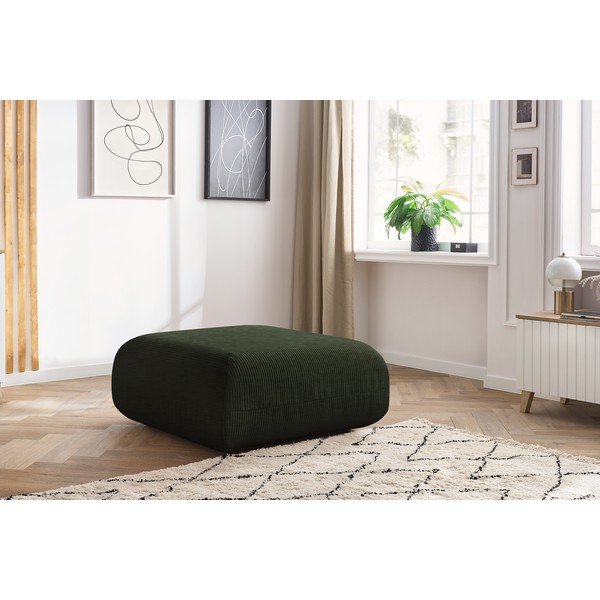 Zelená manšestrová podnožka Lecomte – Bobochic Paris-image-1
