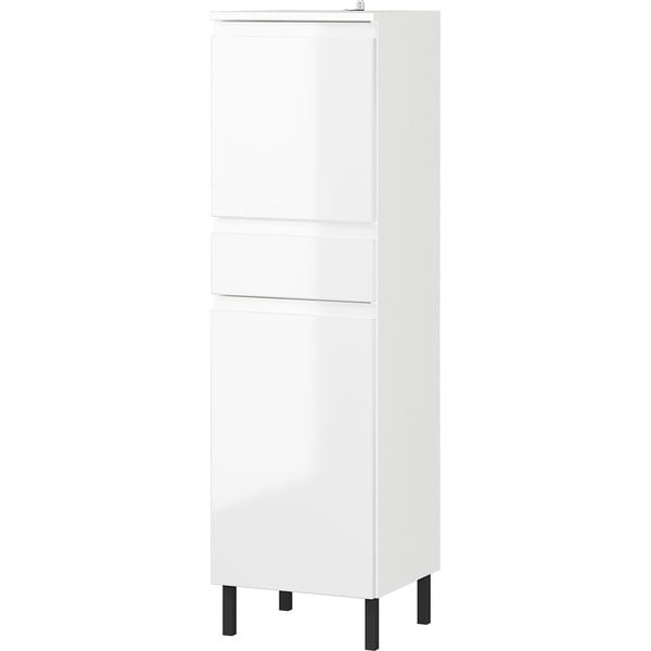 Bílá vysoká koupelnová skříňka 34x120 cm Salinas - Germania-image-2