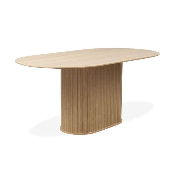 Jídelní stůl s deskou v dubovém dekoru 95x180 cm Nola – Unique Furniture-image-3