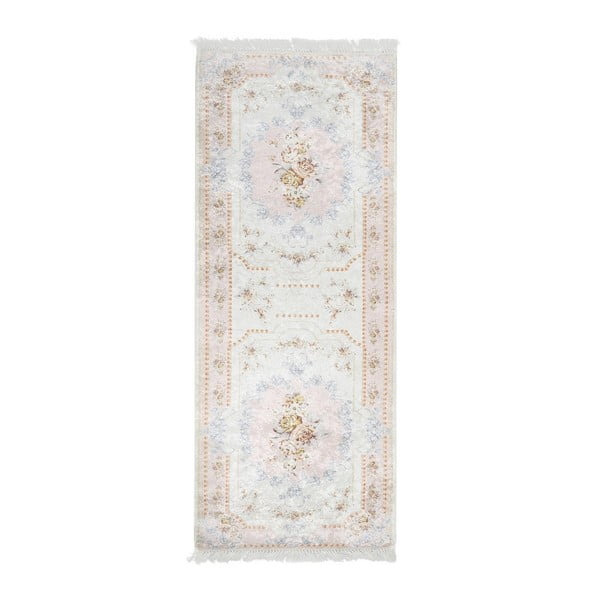 Sametový koberec Deri Dijital Faluna Powder, 80 x 150 cm