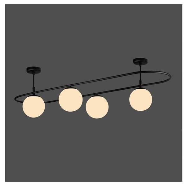 Černé stropní svítidlo Squid Lighting Elips, délka 124 cm-image-1