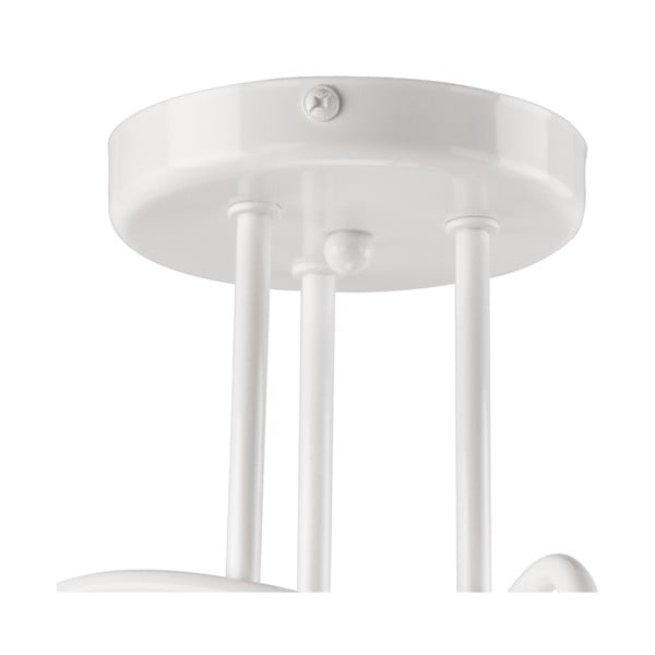 Bílé stropní svítidlo bez stínidla 36x36 cm Camilla – LAMKUR-image-4