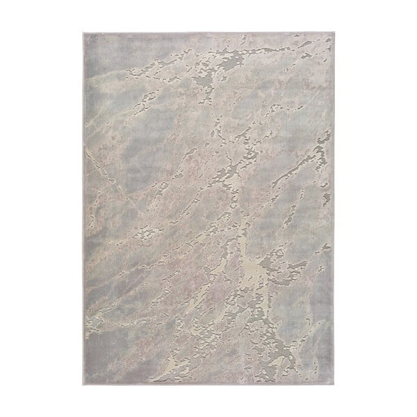 Šedo-béžový koberec z viskózy Universal Margot Marble, 60 x 110 cm