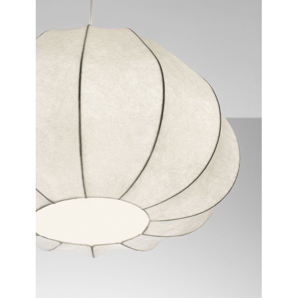 Matně bílé látkové závěsné svítidlo ø 50 cm Bora – Nova Luce-image-2
