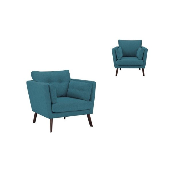 Tyrkysové křeslo Mazzini Sofas Elena-image-1