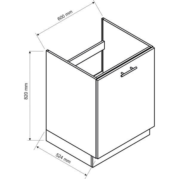 Dolní kuchyňská skříňka (šířka 60 cm) Kai – STOLKAR-image-2