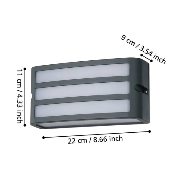 Nástěnné venkovní svítidlo (výška 11 cm) CAMARDA – EGLO-image-2