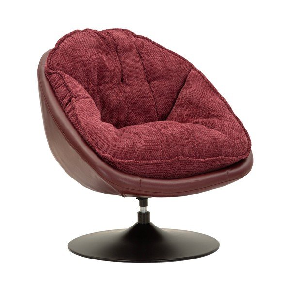 Vínové otočné křeslo Retro Style – Mauro Ferretti