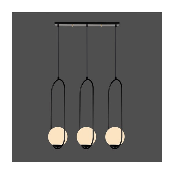 Černé závěsné svítidlo Squid Lighting Arch, výška 146 cm-image-1