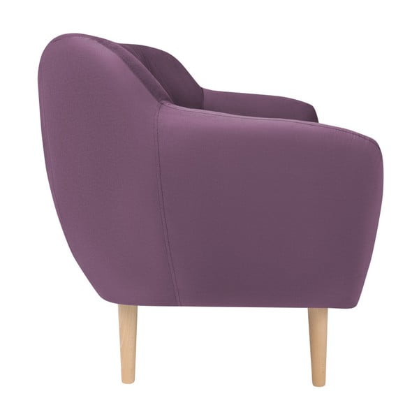 Fialová sametová pohovka Mazzini Sofas Sardaigne, 158 cm-image-2