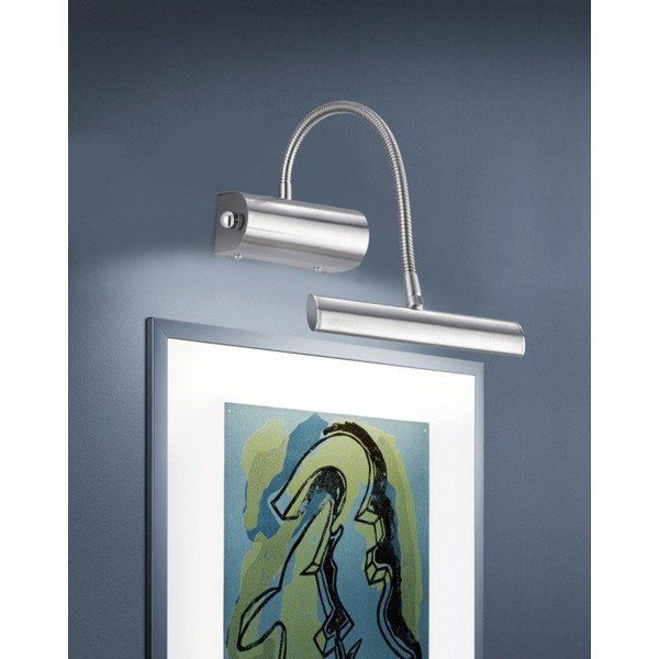 LED nástěnné svítidlo s ohybatelnou konstrukcí/stmívatelné ve stříbrné barvě Curtis – Trio-image-1