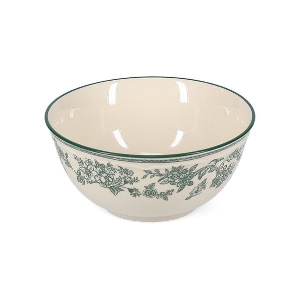 Zelená/slonovinová porcelánová miska Cyril – S|P Collection