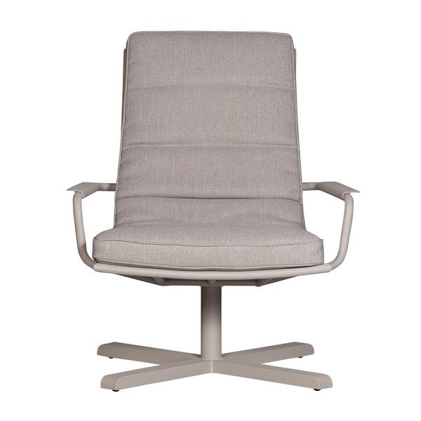 Světle šedé kovové zahradní křeslo Coosa – Exotan-image-2