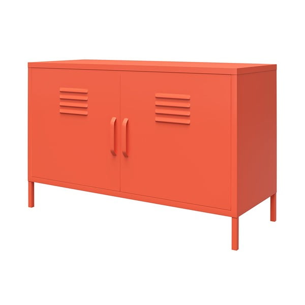 Oranžová kovová skříňka Novogratz Cache, 100 x 64 cm-image-2