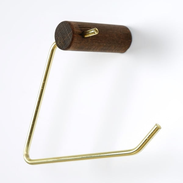 Nástěnný dřevěný držák na toaletní papír – Kalune Design-image-1
