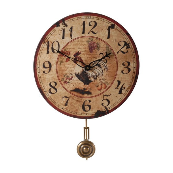 Kovové nástěnné hodiny Antic Line Pendulum, ⌀ 33 cm
