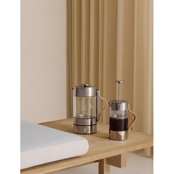 Skleněná rychlovarná konvice ve stříbrné barvě 1,2 l Emma – Stelton-image-3